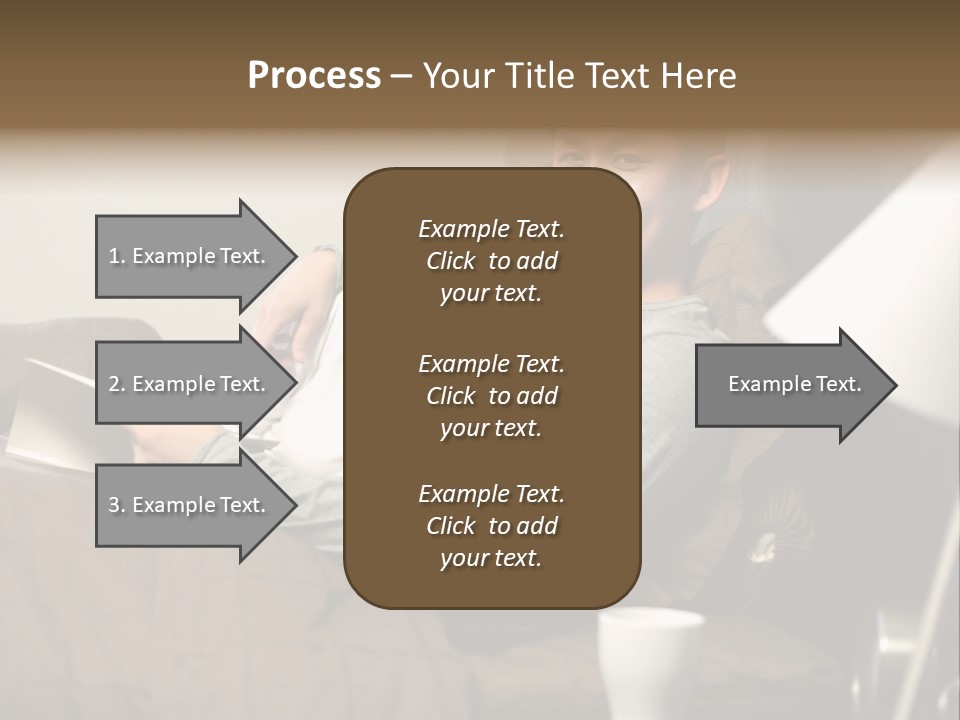 A Man And A Woman Sitting On A Couch PowerPoint Template