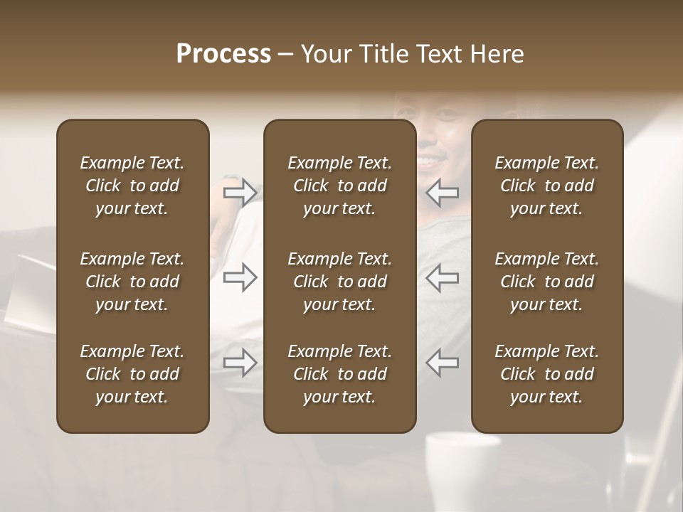 A Man And A Woman Sitting On A Couch PowerPoint Template