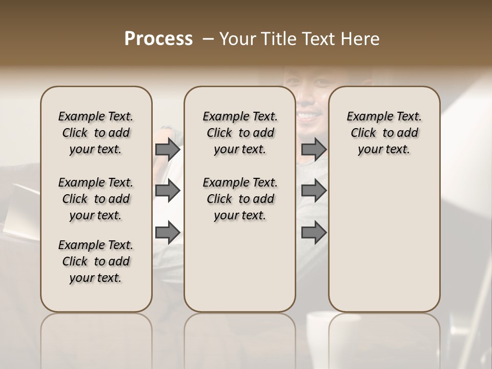 A Man And A Woman Sitting On A Couch PowerPoint Template
