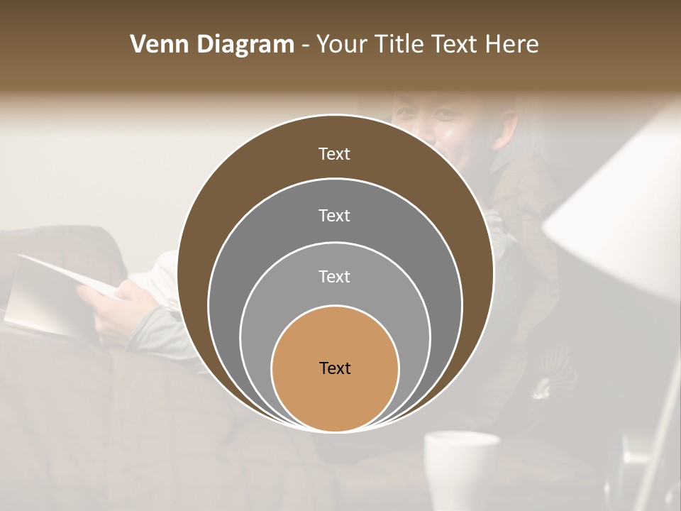 A Man And A Woman Sitting On A Couch PowerPoint Template