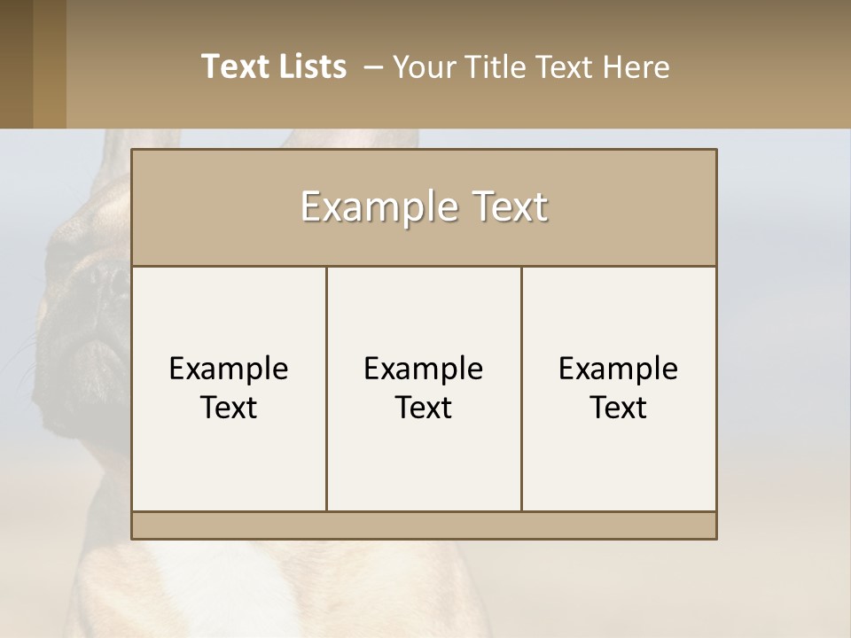A Brown Dog Is Standing In A Field PowerPoint Template