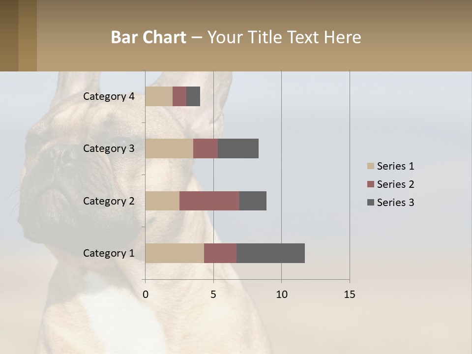 A Brown Dog Is Standing In A Field PowerPoint Template