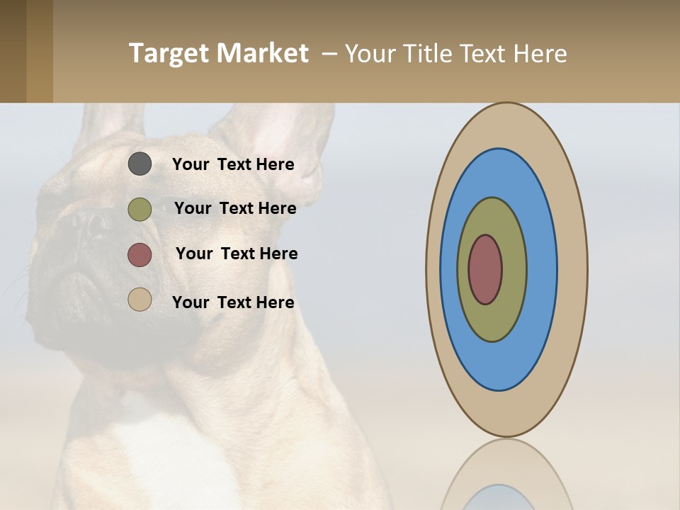 A Brown Dog Is Standing In A Field PowerPoint Template