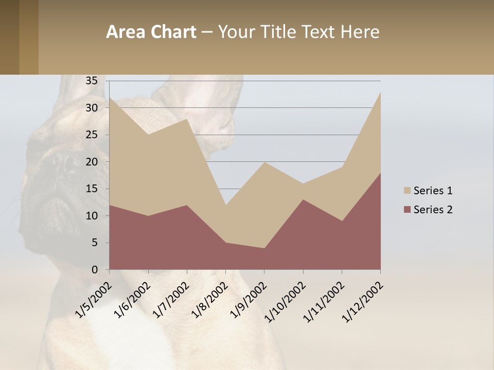 A Brown Dog Is Standing In A Field PowerPoint Template