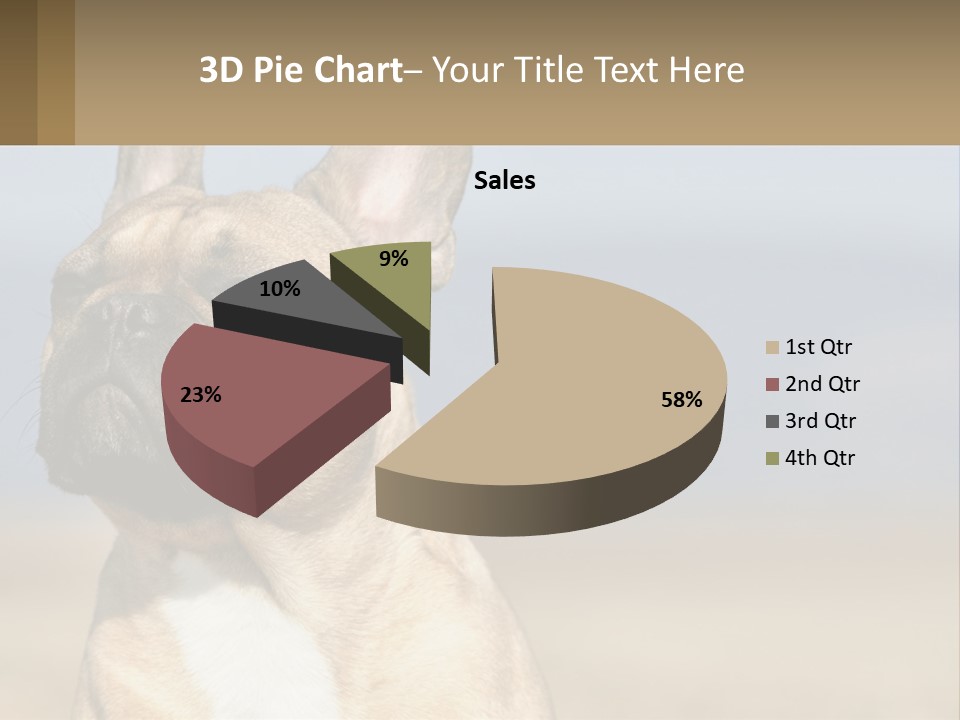A Brown Dog Is Standing In A Field PowerPoint Template