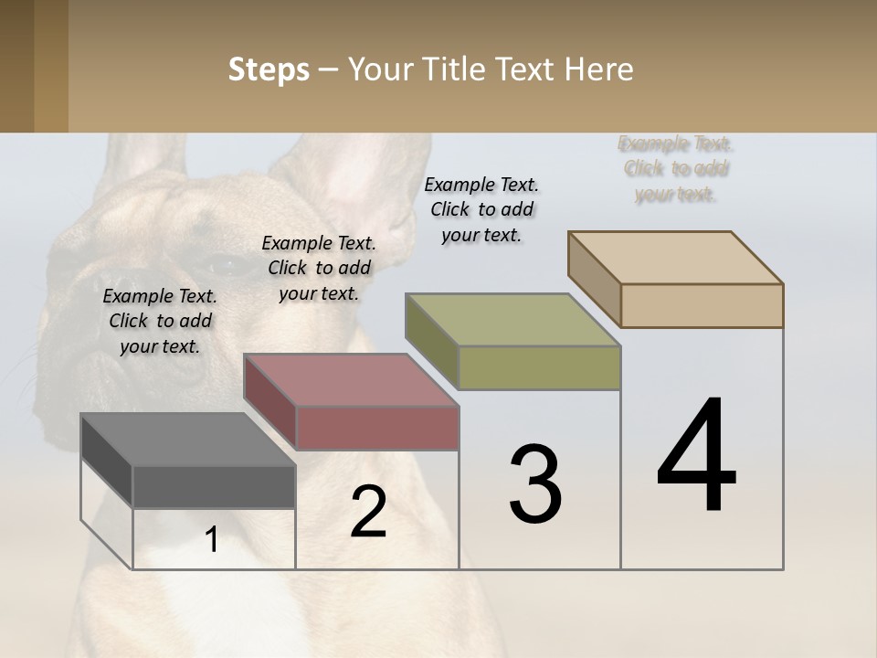 A Brown Dog Is Standing In A Field PowerPoint Template