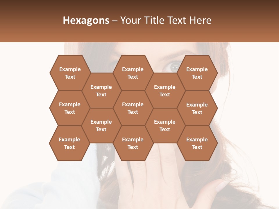 A Woman Covering Her Mouth With Her Hands PowerPoint Template