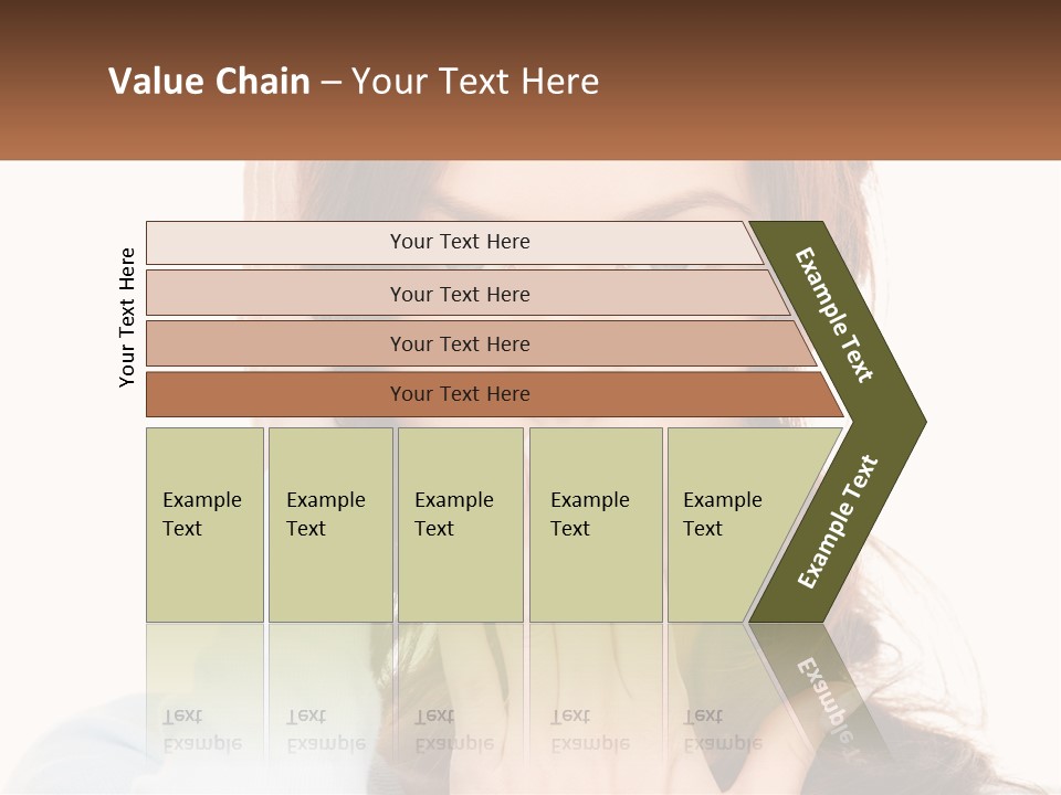 A Woman Covering Her Mouth With Her Hands PowerPoint Template