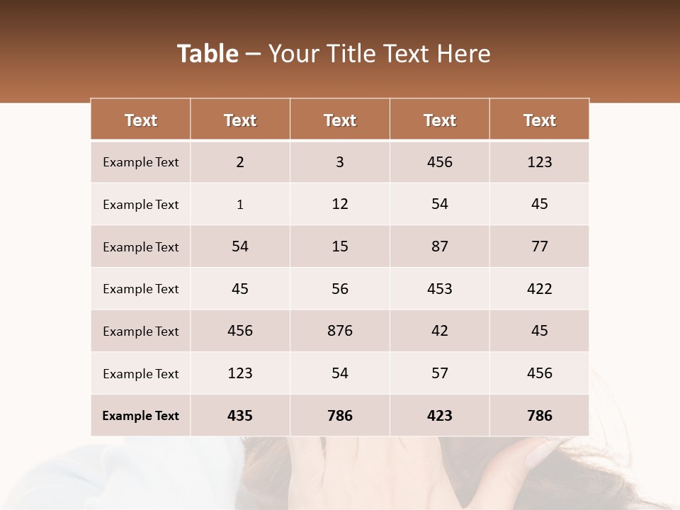 A Woman Covering Her Mouth With Her Hands PowerPoint Template