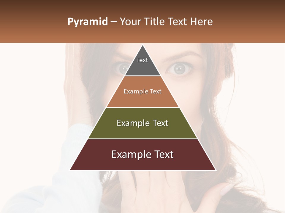 A Woman Covering Her Mouth With Her Hands PowerPoint Template