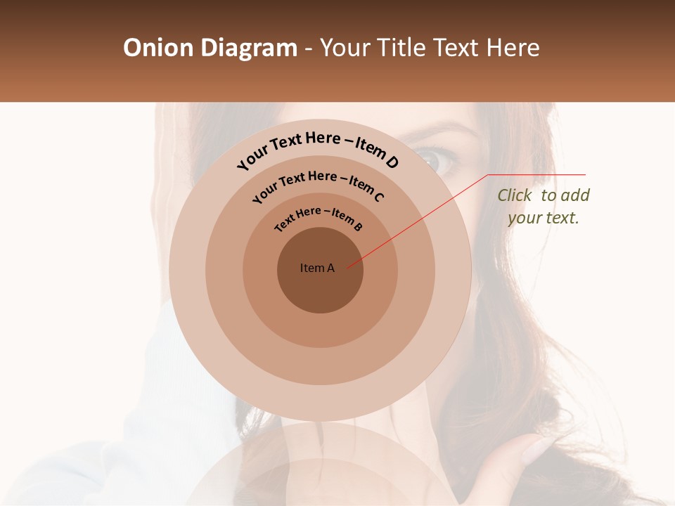 A Woman Covering Her Mouth With Her Hands PowerPoint Template