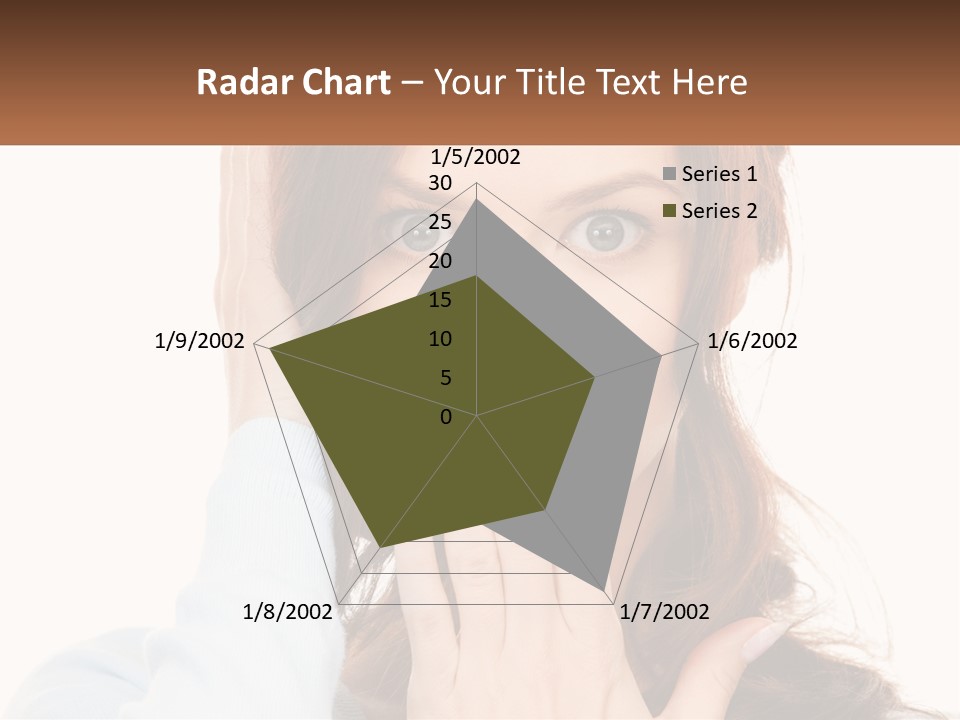 A Woman Covering Her Mouth With Her Hands PowerPoint Template