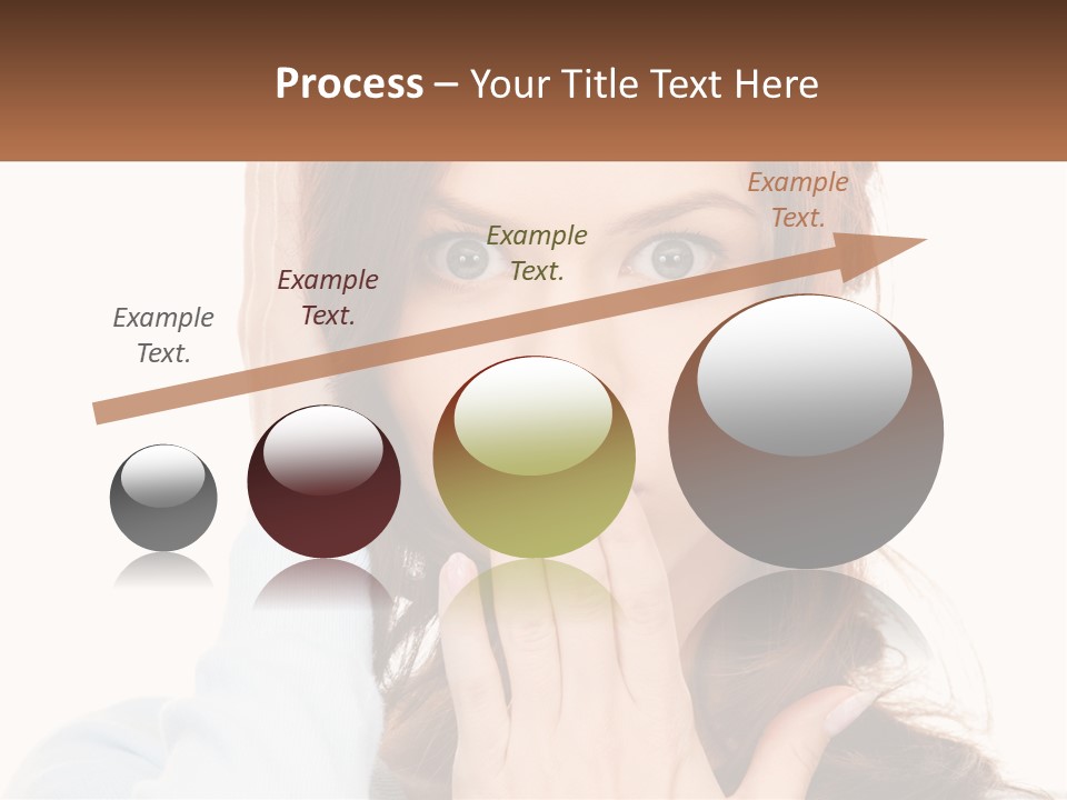 A Woman Covering Her Mouth With Her Hands PowerPoint Template