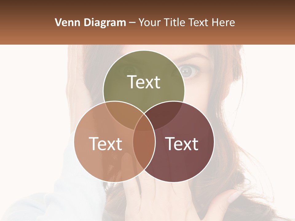 A Woman Covering Her Mouth With Her Hands PowerPoint Template