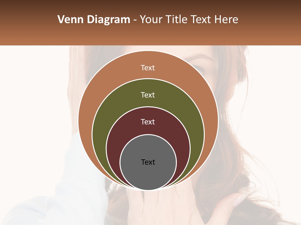 A Woman Covering Her Mouth With Her Hands PowerPoint Template