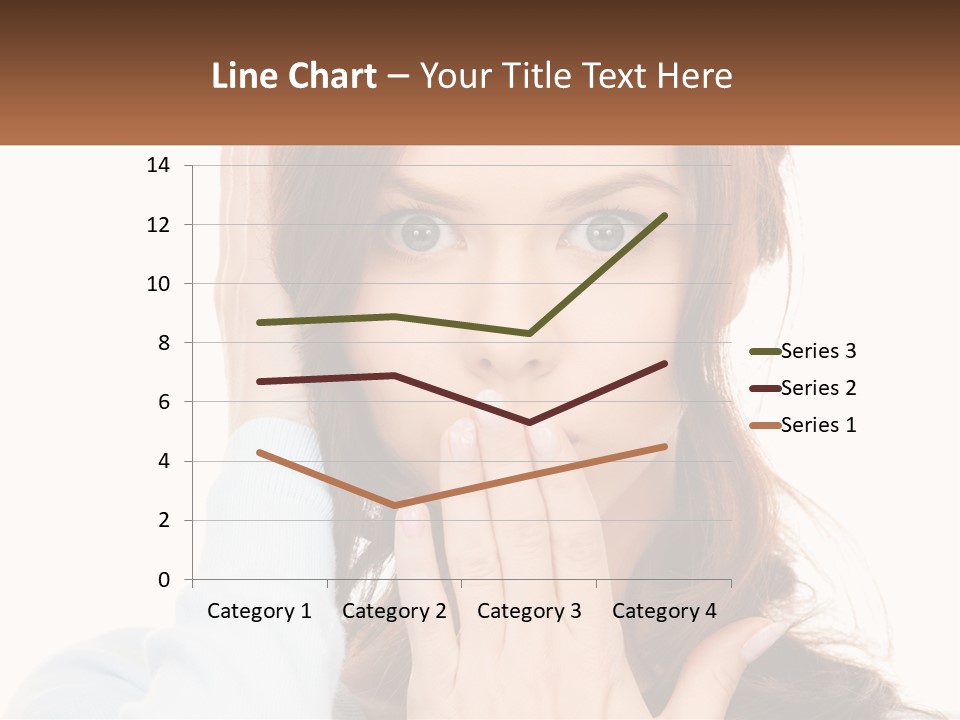 A Woman Covering Her Mouth With Her Hands PowerPoint Template