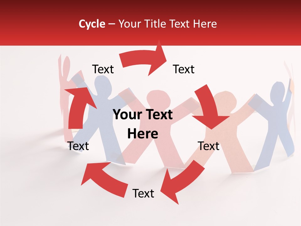 A Group Of People Holding Hands In A Circle PowerPoint Template