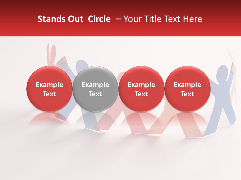 A Group Of People Holding Hands In A Circle PowerPoint Template