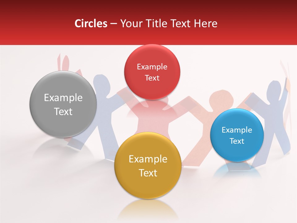 A Group Of People Holding Hands In A Circle PowerPoint Template
