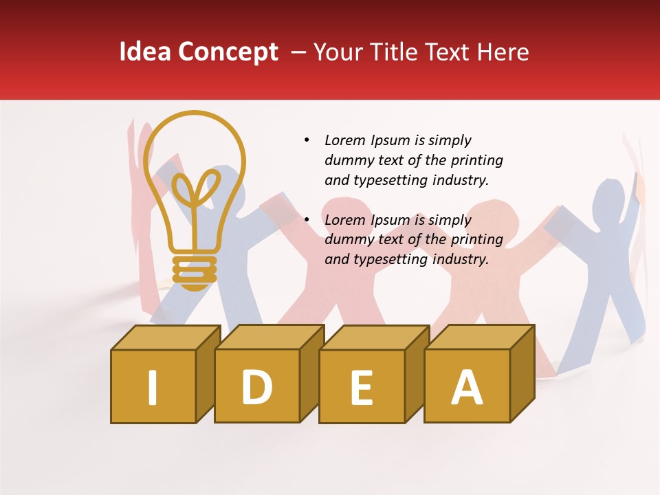 A Group Of People Holding Hands In A Circle PowerPoint Template