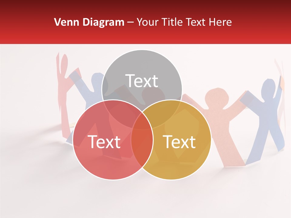 A Group Of People Holding Hands In A Circle PowerPoint Template