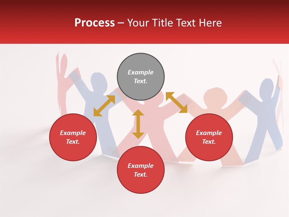 A Group Of People Holding Hands In A Circle PowerPoint Template