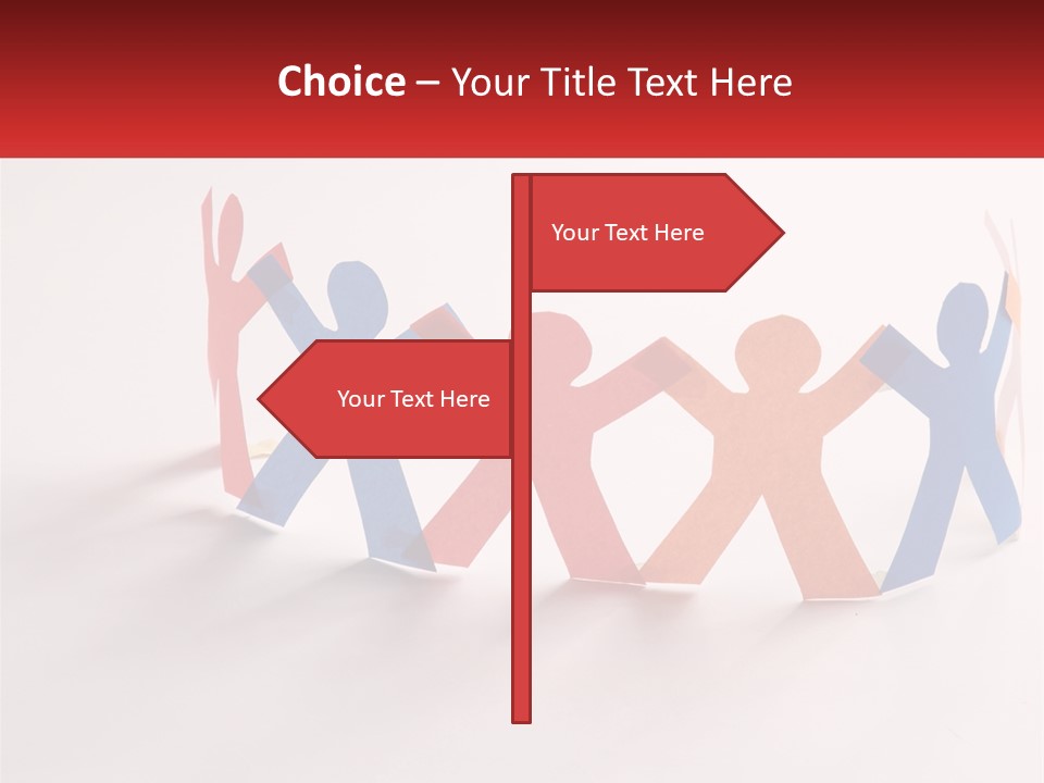 A Group Of People Holding Hands In A Circle PowerPoint Template