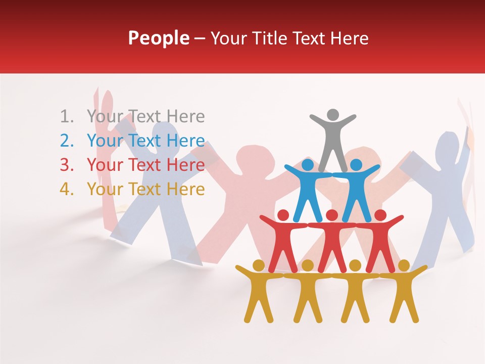 A Group Of People Holding Hands In A Circle PowerPoint Template