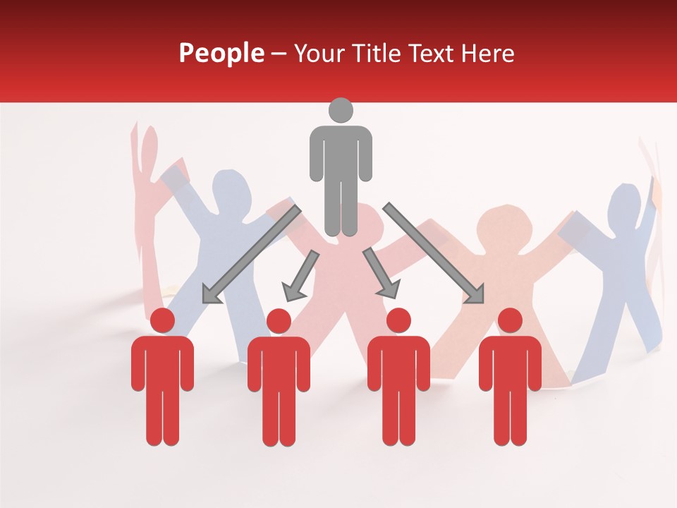 A Group Of People Holding Hands In A Circle PowerPoint Template