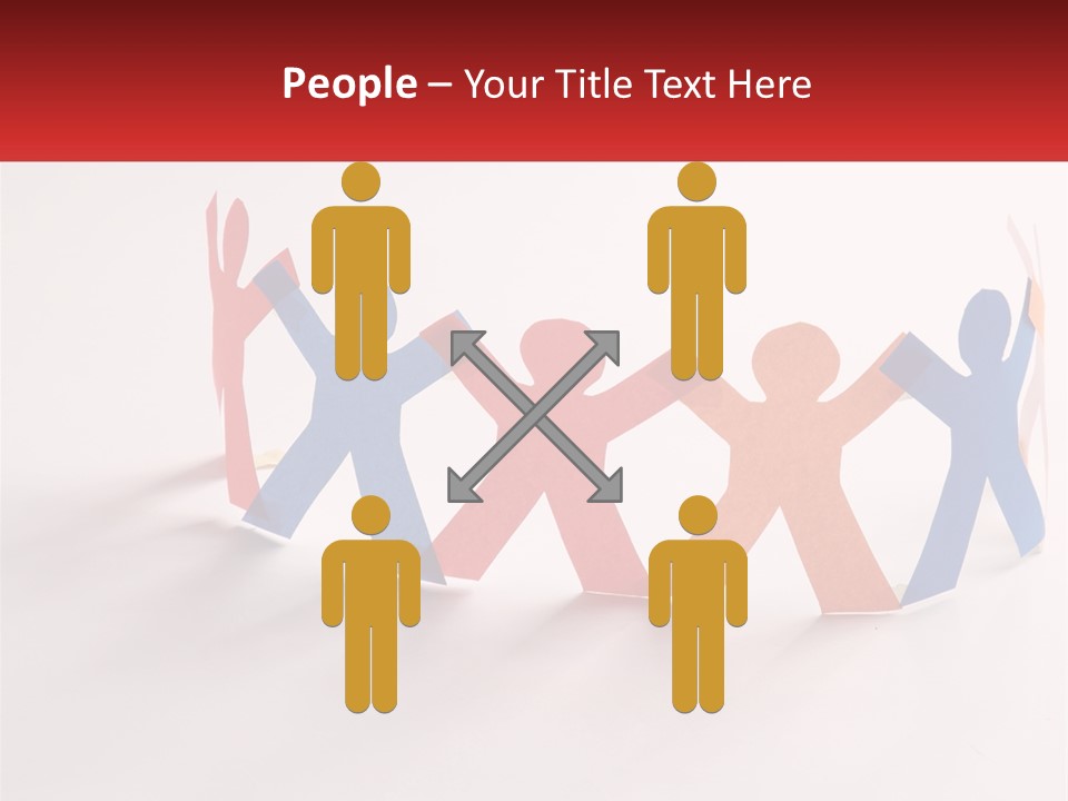 A Group Of People Holding Hands In A Circle PowerPoint Template