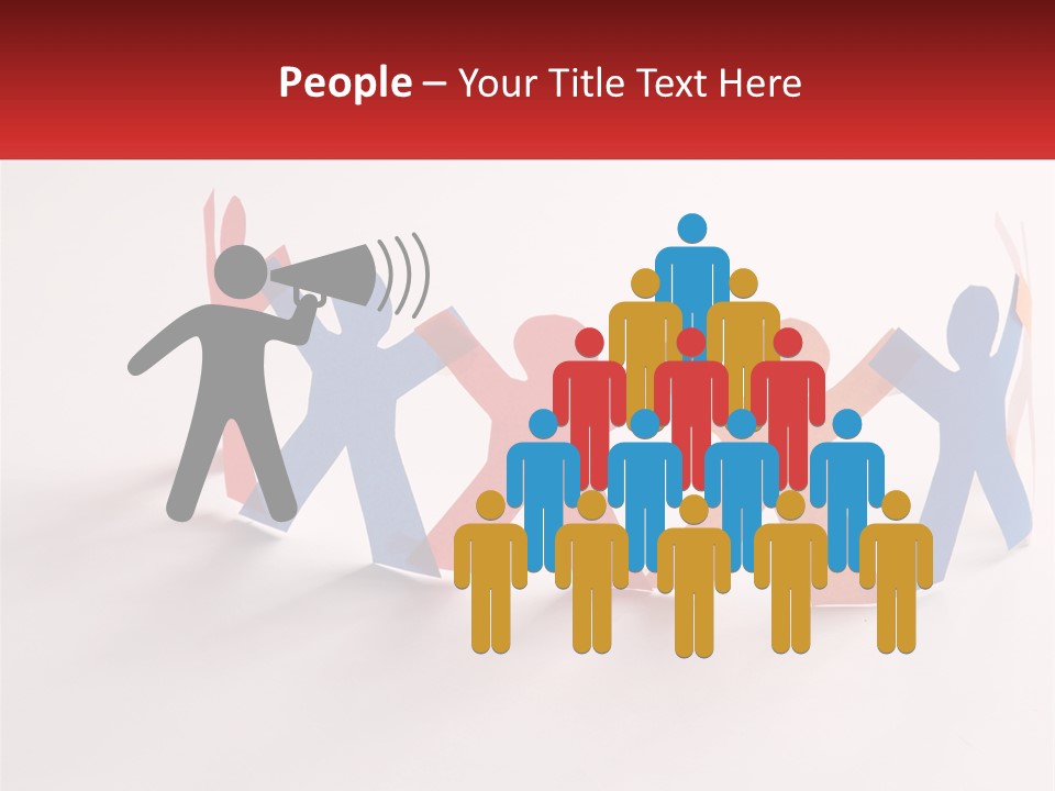 A Group Of People Holding Hands In A Circle PowerPoint Template