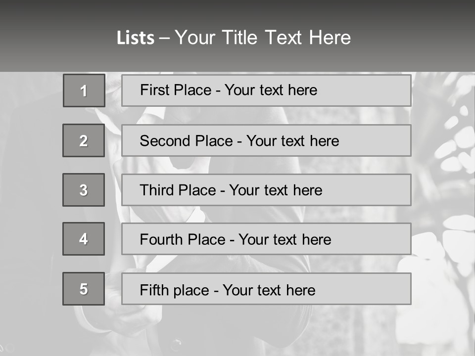 A Man In A Suit Is Holding A Pair Of Scissors PowerPoint Template