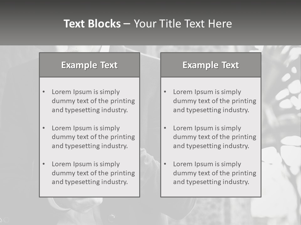 A Man In A Suit Is Holding A Pair Of Scissors PowerPoint Template