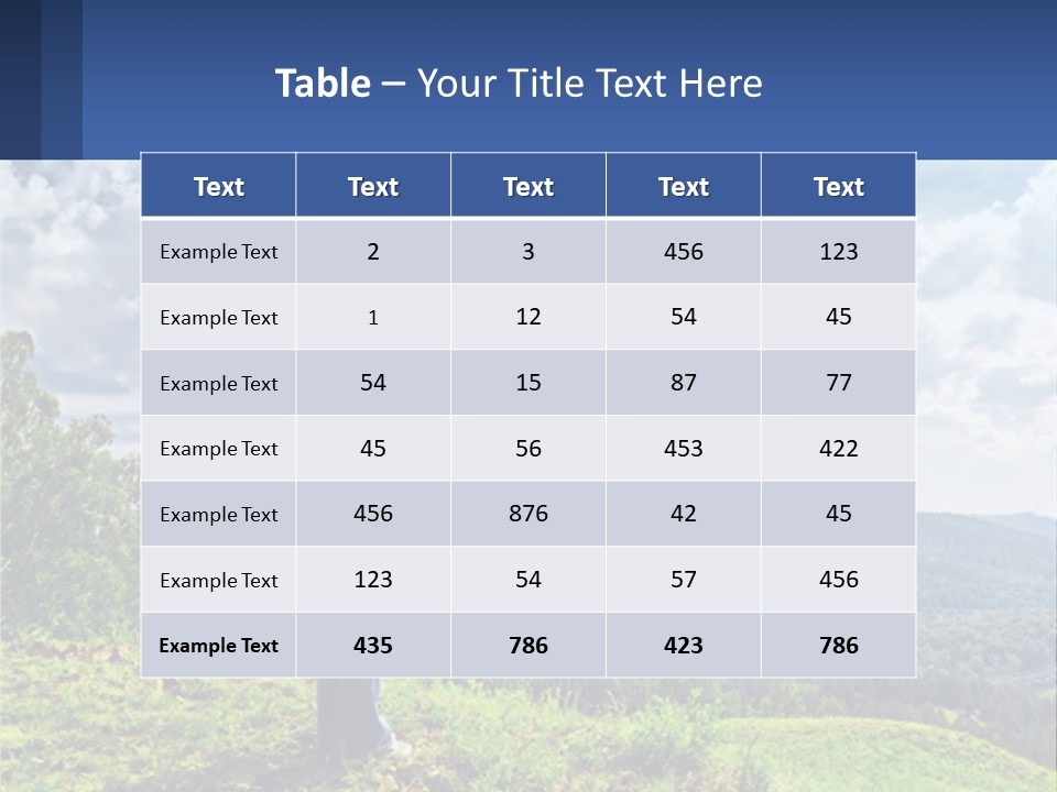 A Woman Standing On Top Of A Hill With Her Arms Outstretched PowerPoint Template