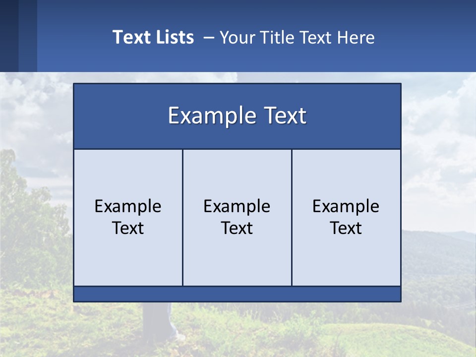 A Woman Standing On Top Of A Hill With Her Arms Outstretched PowerPoint Template