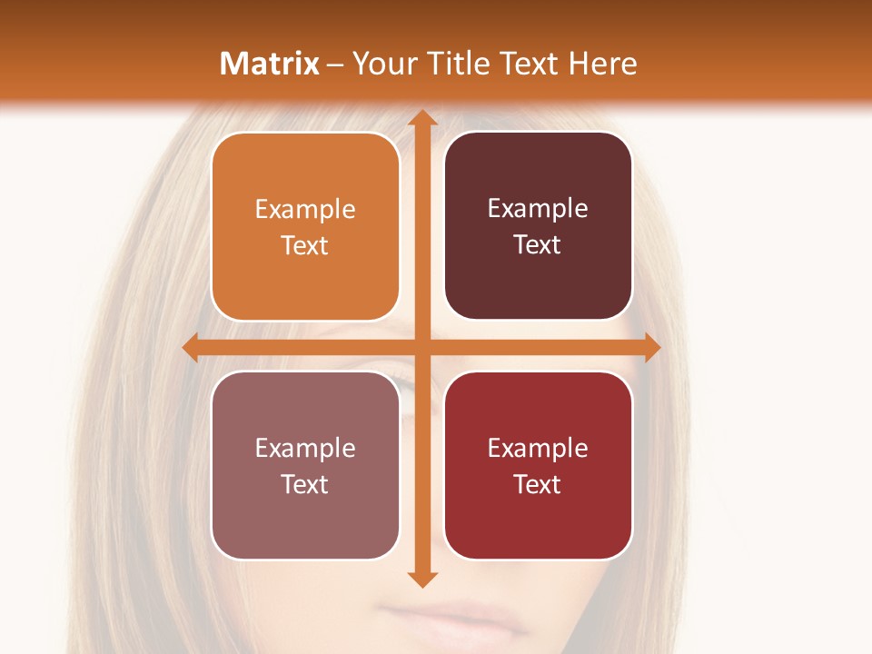 A Beautiful Blond Woman With Blue Eyes Powerpoint Template PowerPoint Template