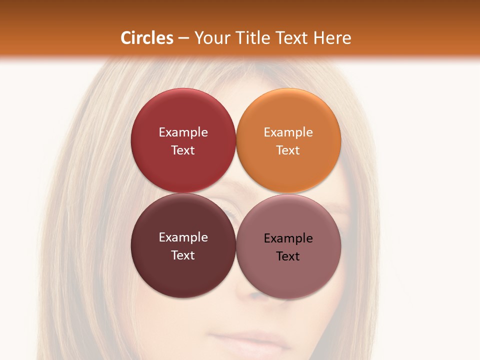 A Beautiful Blond Woman With Blue Eyes Powerpoint Template PowerPoint Template