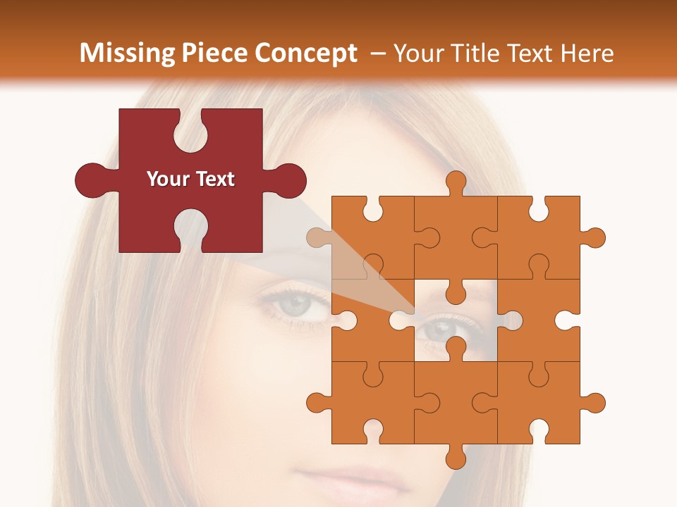 A Beautiful Blond Woman With Blue Eyes Powerpoint Template PowerPoint Template