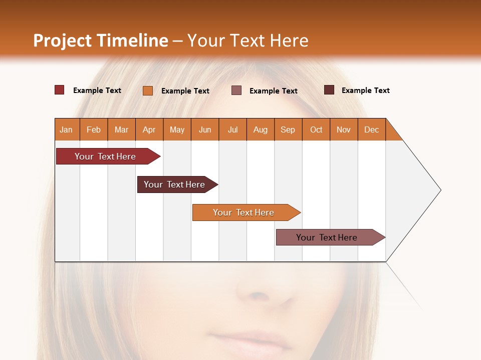 A Beautiful Blond Woman With Blue Eyes Powerpoint Template PowerPoint Template