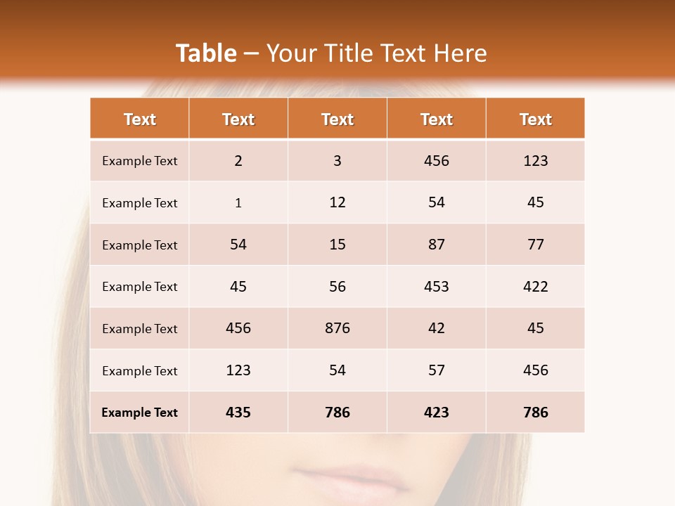 A Beautiful Blond Woman With Blue Eyes Powerpoint Template PowerPoint Template