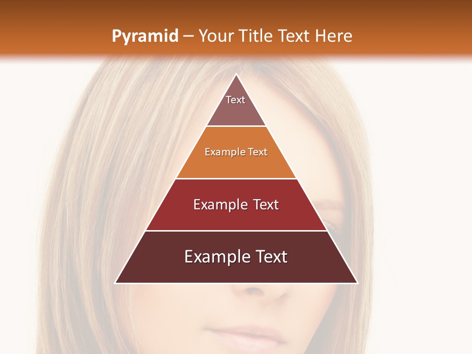 A Beautiful Blond Woman With Blue Eyes Powerpoint Template PowerPoint Template