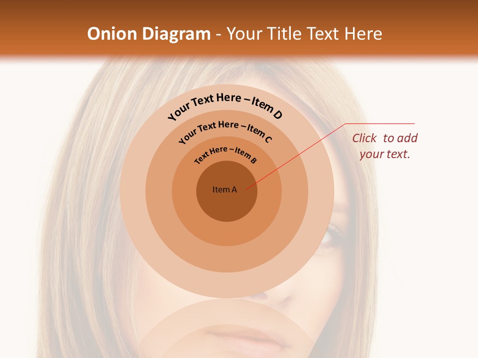 A Beautiful Blond Woman With Blue Eyes Powerpoint Template PowerPoint Template