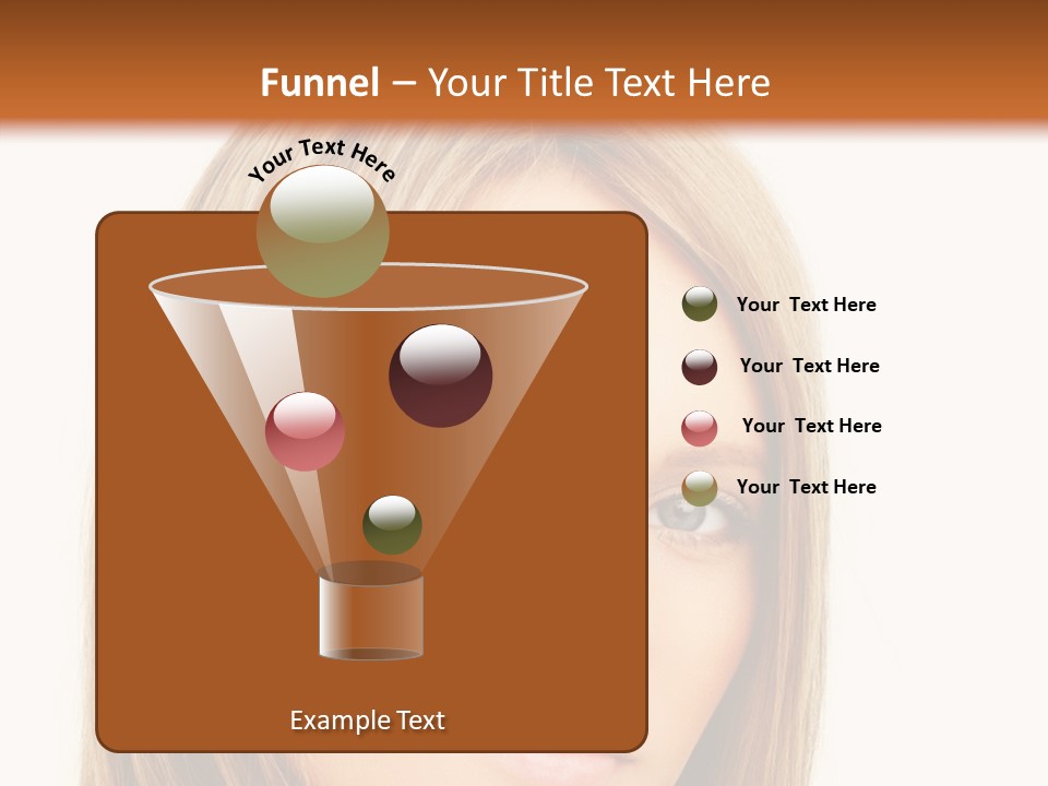 A Beautiful Blond Woman With Blue Eyes Powerpoint Template PowerPoint Template