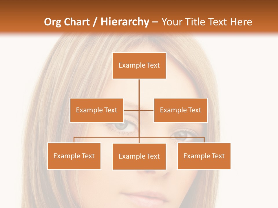 A Beautiful Blond Woman With Blue Eyes Powerpoint Template PowerPoint Template