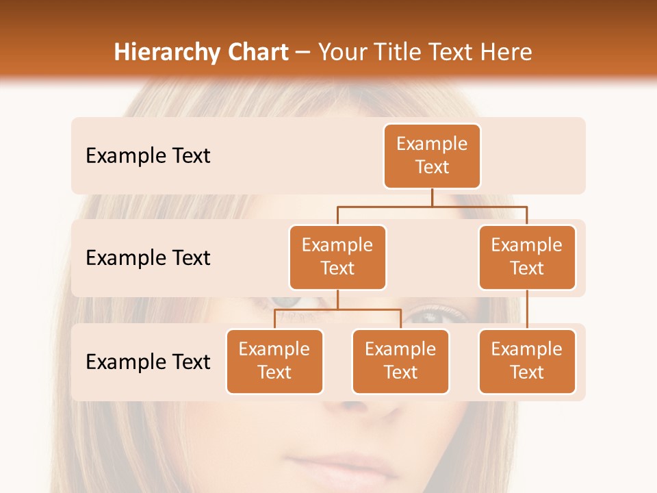 A Beautiful Blond Woman With Blue Eyes Powerpoint Template PowerPoint Template