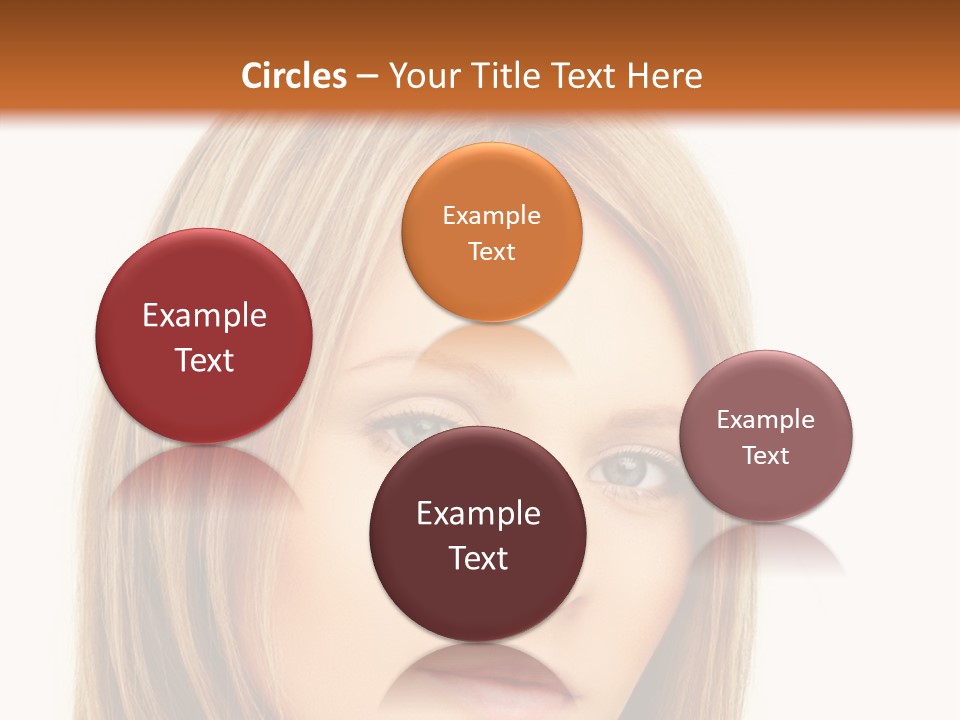 A Beautiful Blond Woman With Blue Eyes Powerpoint Template PowerPoint Template