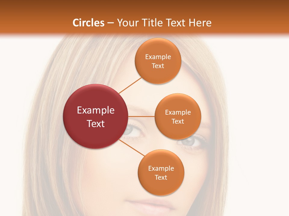 A Beautiful Blond Woman With Blue Eyes Powerpoint Template PowerPoint Template