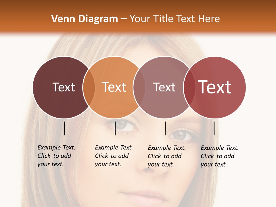 A Beautiful Blond Woman With Blue Eyes Powerpoint Template PowerPoint Template