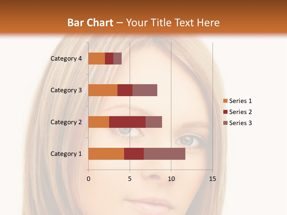 A Beautiful Blond Woman With Blue Eyes Powerpoint Template PowerPoint Template