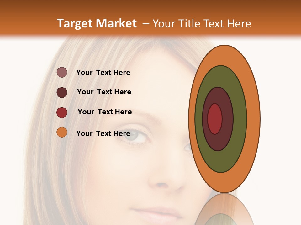 A Beautiful Blond Woman With Blue Eyes Powerpoint Template PowerPoint Template